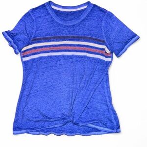 patriotic striped knotted boutique t-shirt